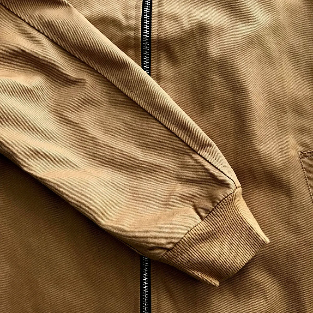 Manhattan Camel Men's Long Twill Jacket