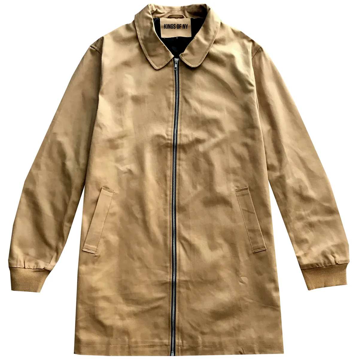 Manhattan Camel Men's Long Twill Jacket