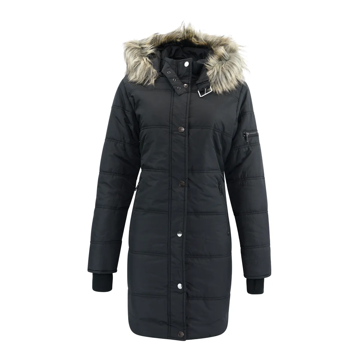 Maralyn & Me Junior Fur Trimmed Hooded Puffer Jacket