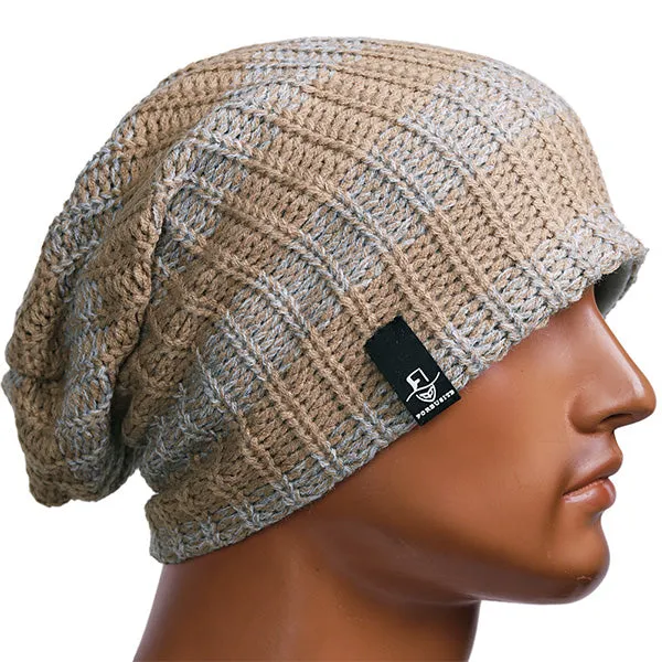 Men Knit Baggy Slouch Beanie Hat for Winter Summer B103