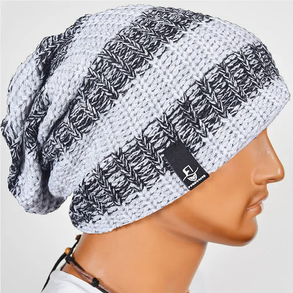 Men Knit Baggy Slouch Beanie Hat for Winter Summer B103