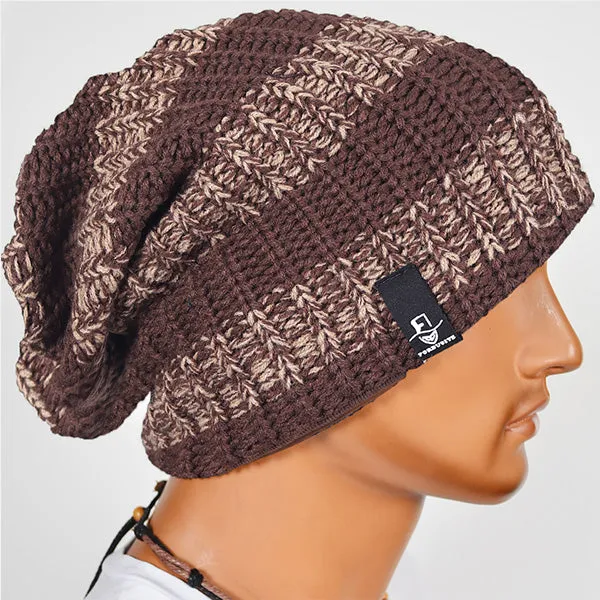 Men Knit Baggy Slouch Beanie Hat for Winter Summer B103