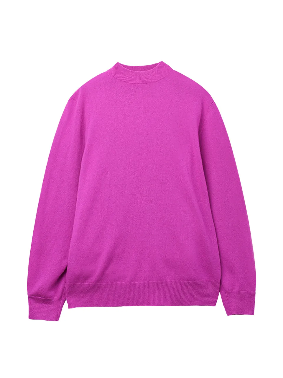 Men Mockneck Sweater_Purple