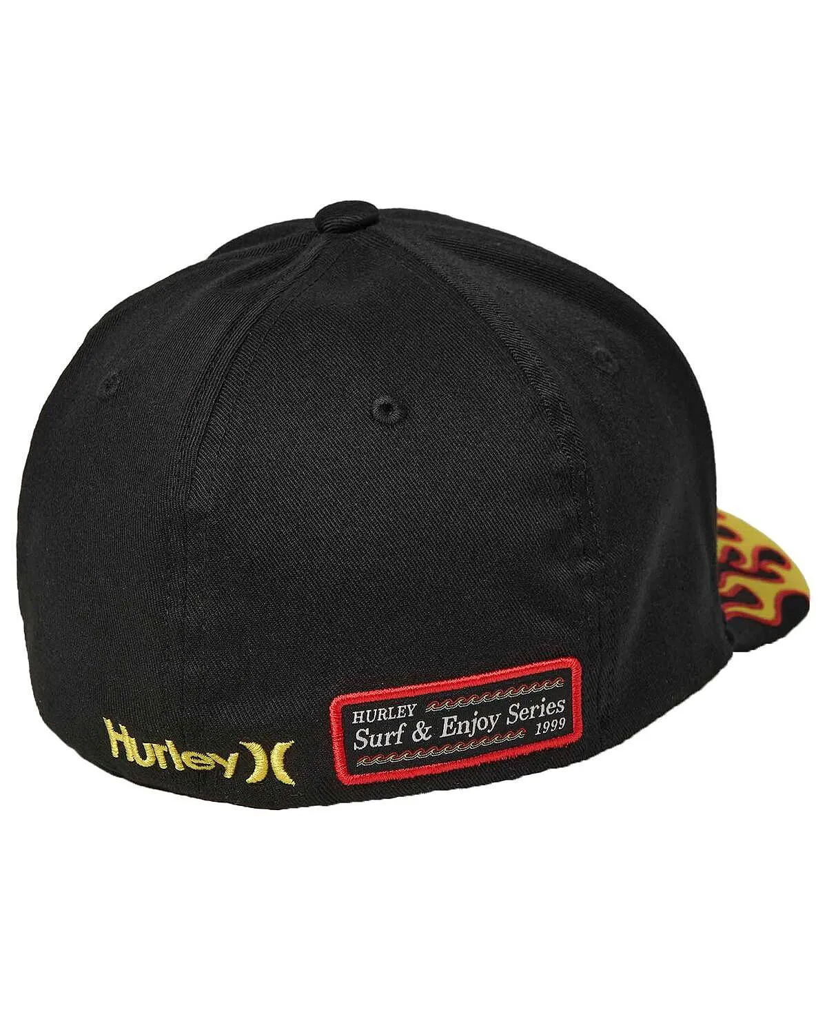 Men's Black NASCAR Tri-Blend Flex Fit Hurley Cap