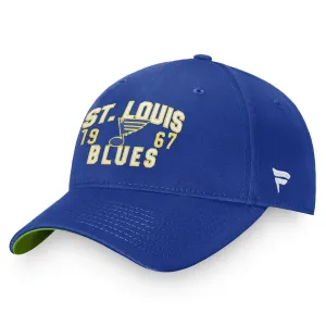 Men's Blue Fanatics St. Hat  Louis Blues True Classic with Retro Style Adjustable Head