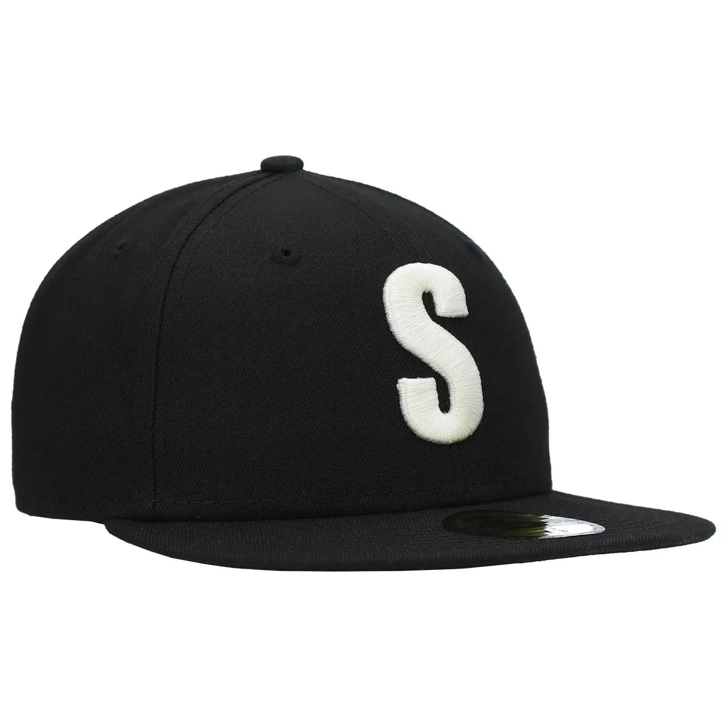 Men's Hat New Era Black Seattle Mariners Cooperstown Collection Turn Back The Clock Steelheads 59FIFTY