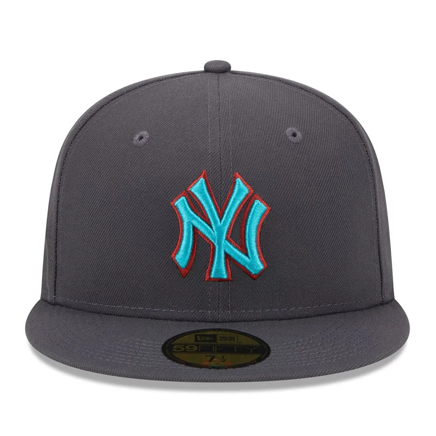 Men's New Era Graphite New York Yankees Printed Fitted Hat 59FIFTY