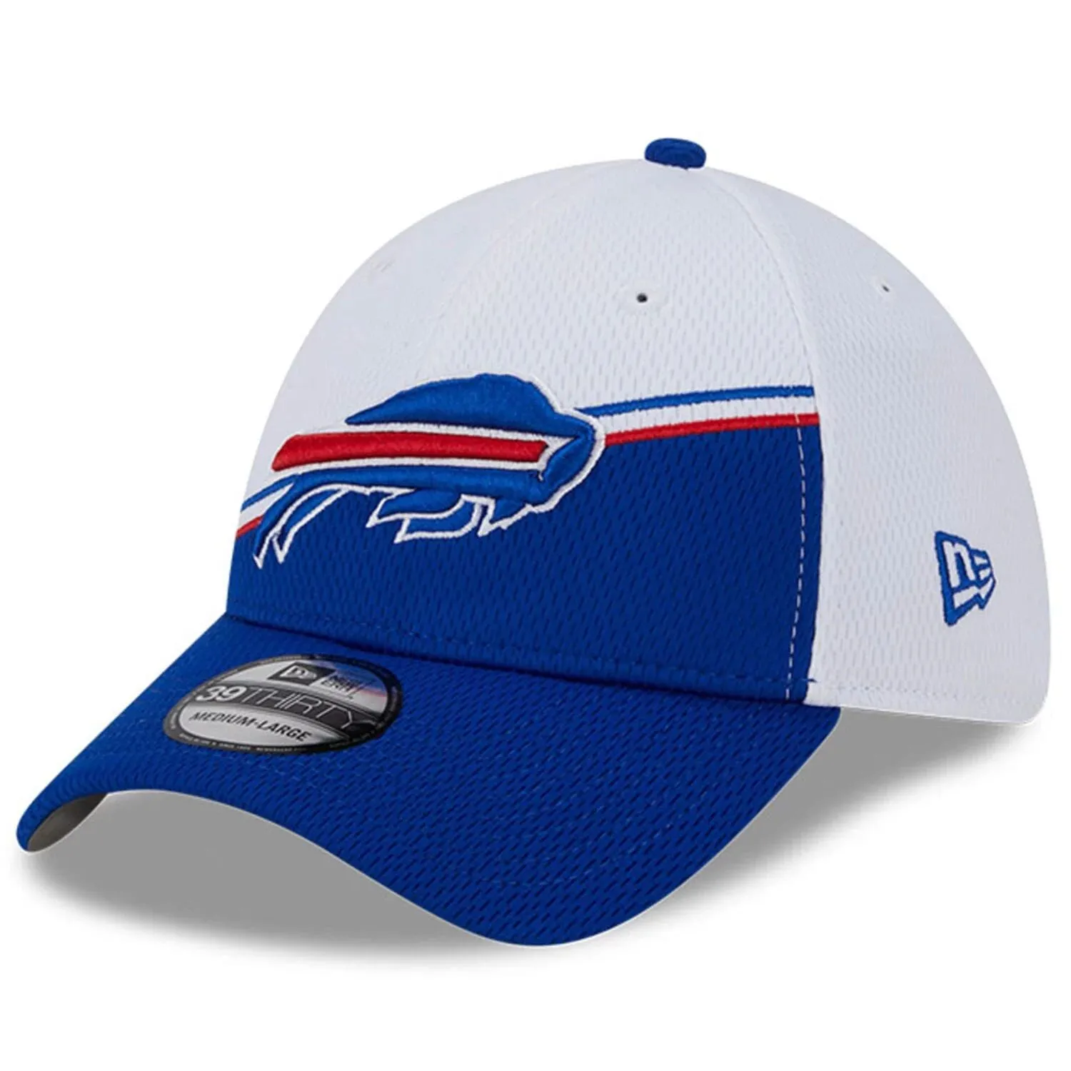 Men's New Era White/Royal Buffalo Bills 2023 Sideline 39THIRTY Flex Hat