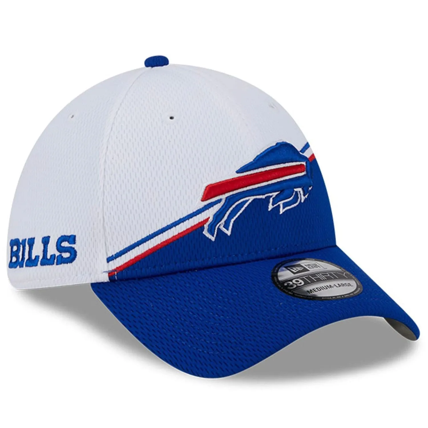 Men's New Era White/Royal Buffalo Bills 2023 Sideline 39THIRTY Flex Hat