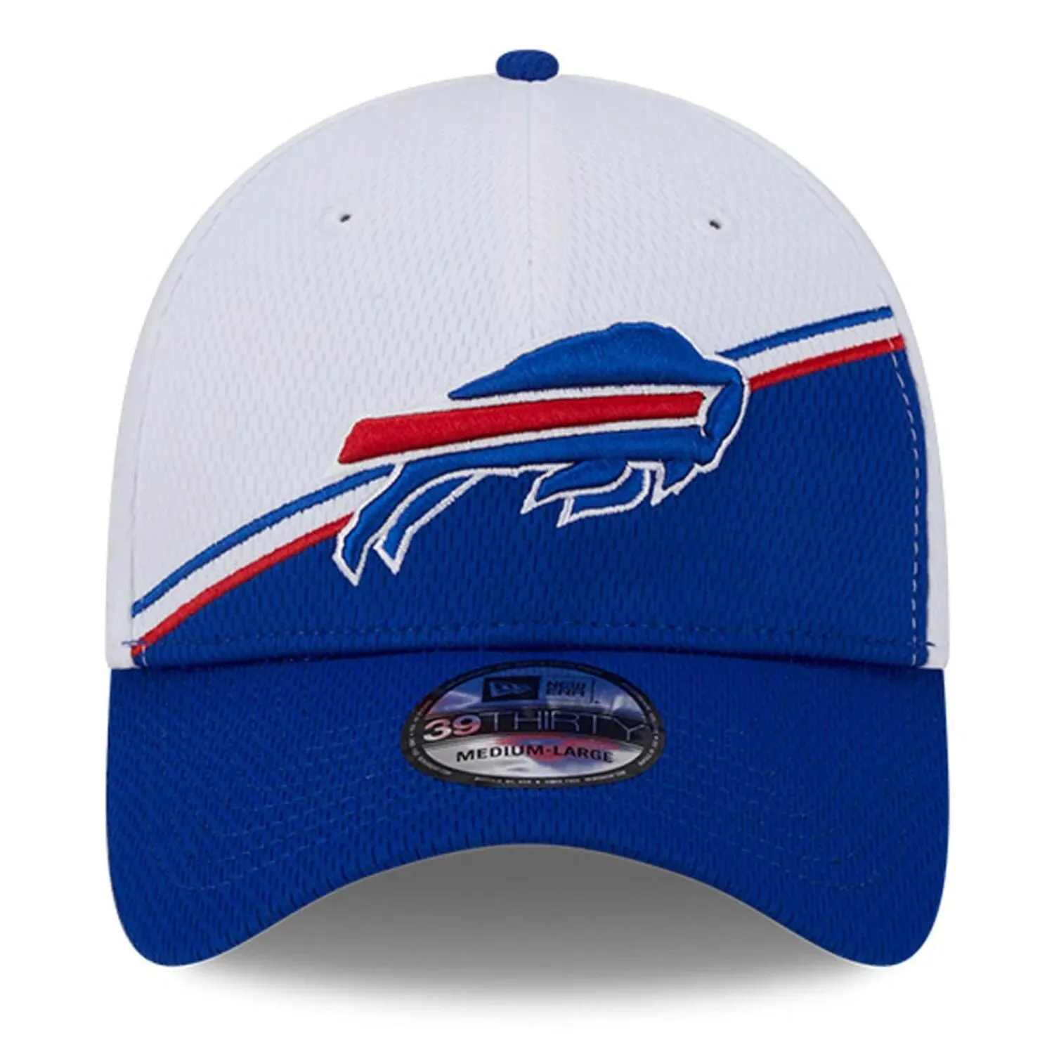 Men's New Era White/Royal Buffalo Bills 2023 Sideline 39THIRTY Flex Hat