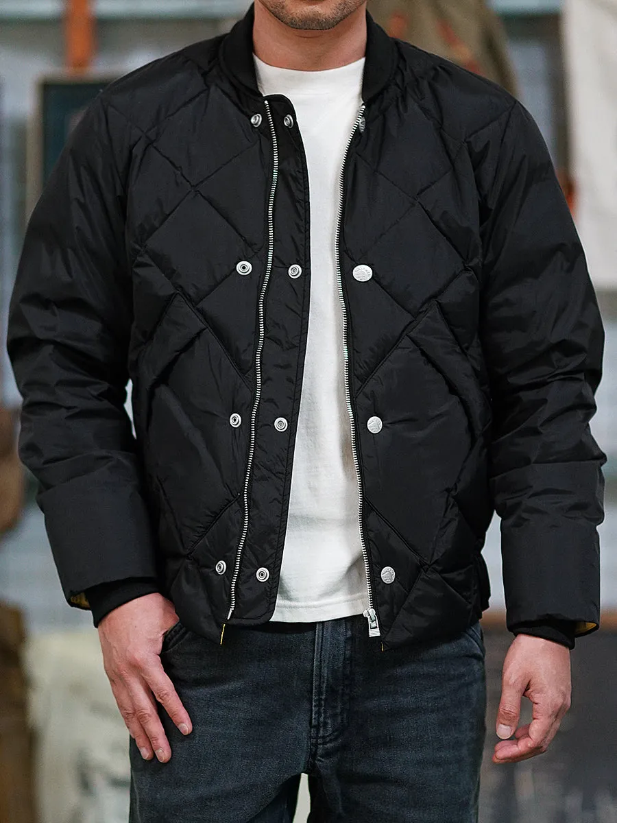 Men's Quilted Bomber Puffer Jacket