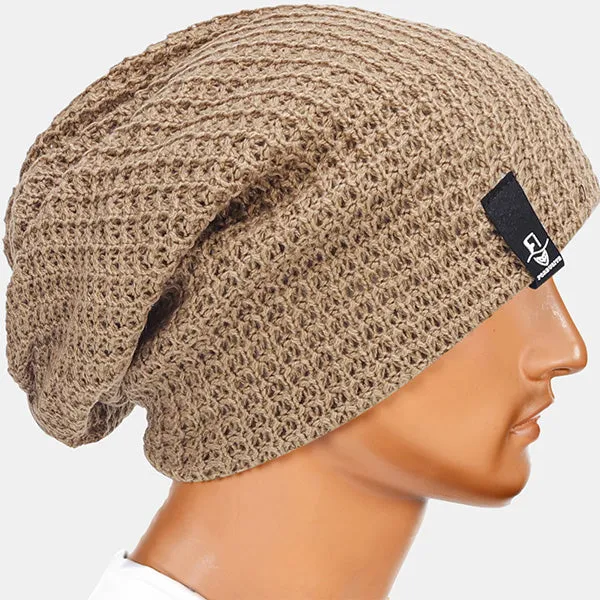 Mens Slouchy Long Oversized Beanie for Summer Winter B08