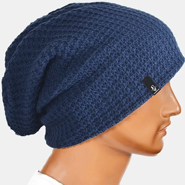 Mens Slouchy Long Oversized Beanie for Summer Winter B08