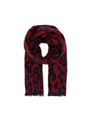 Mila Leopard Print Woven Scarf