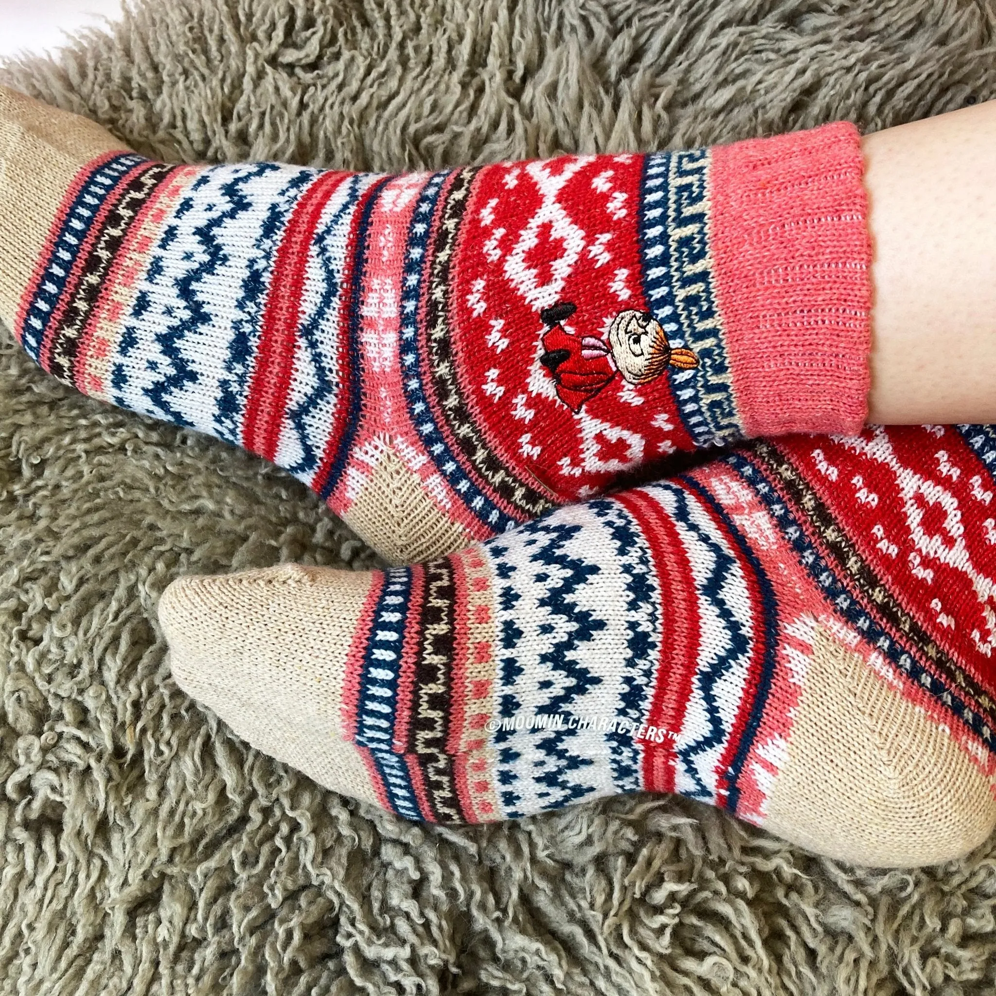 Moomin Fair Isle Little My Socks