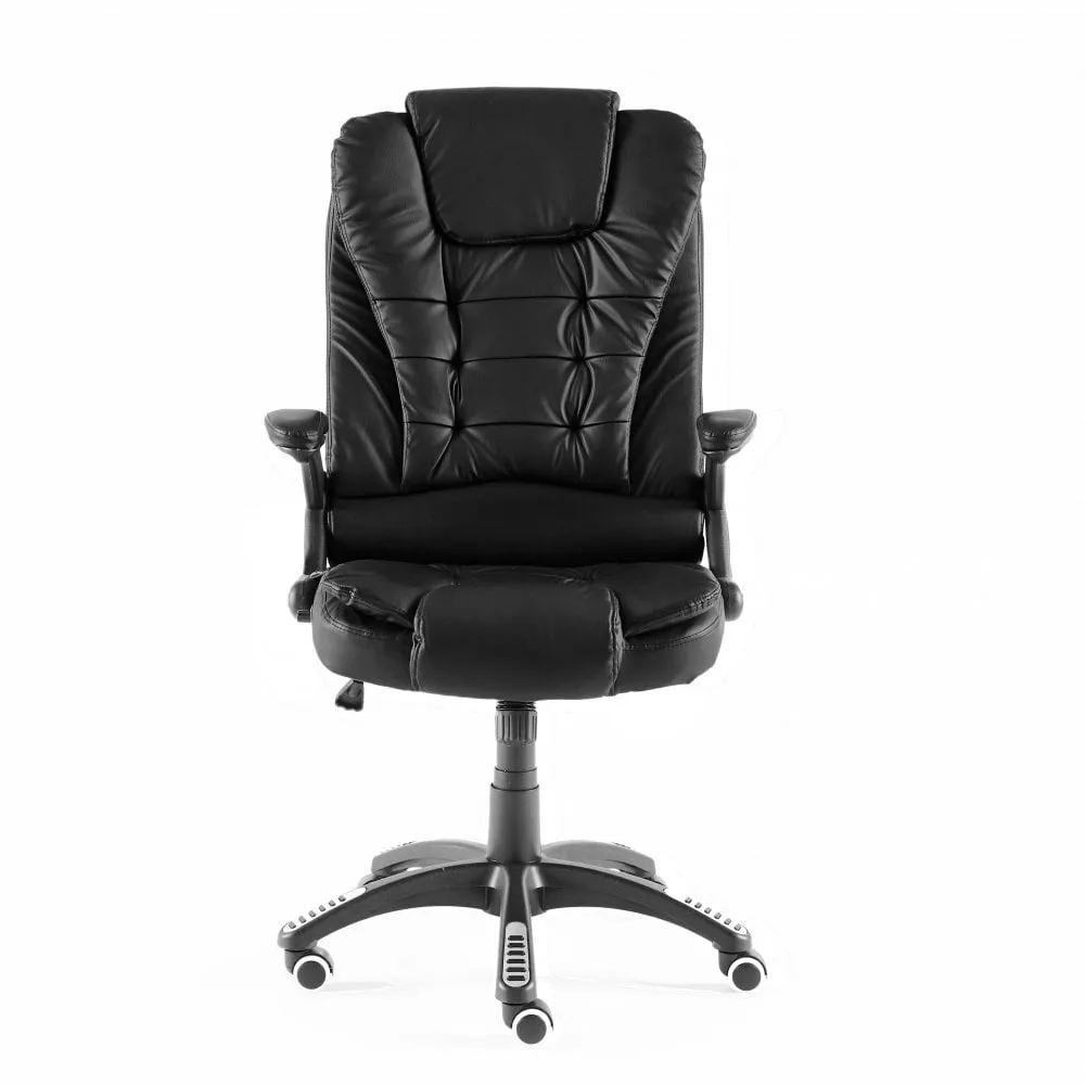 Neo Black Leather Executive Recliner Swivel Office Chair