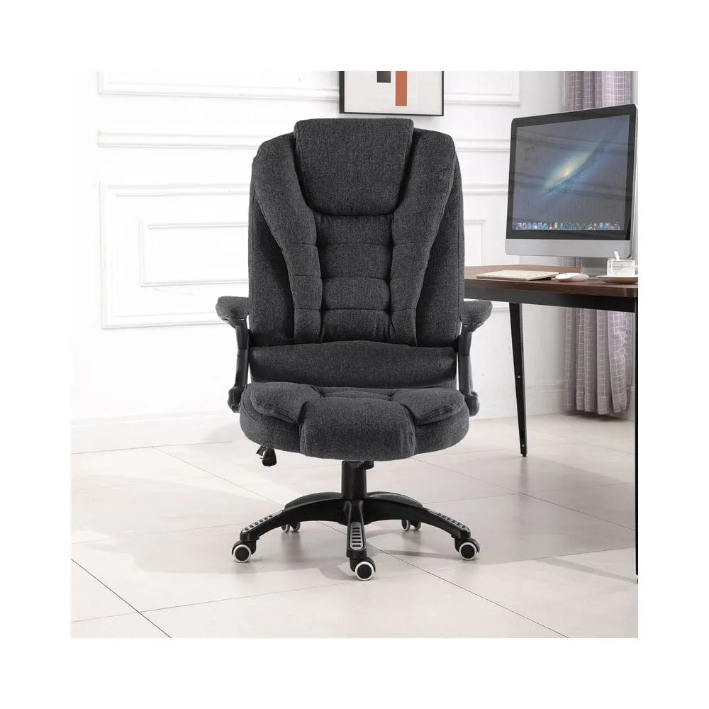 Neo Dark Grey Fabric Executive Office Chair with Massage Function