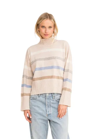 New Marlow Mock Neck Striped