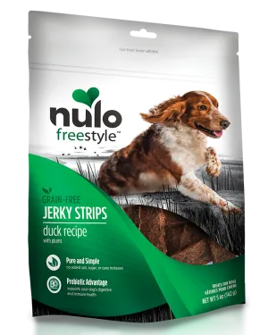 Nulo Freestyle Duck & Plum Jerky Dog Treats 5oz