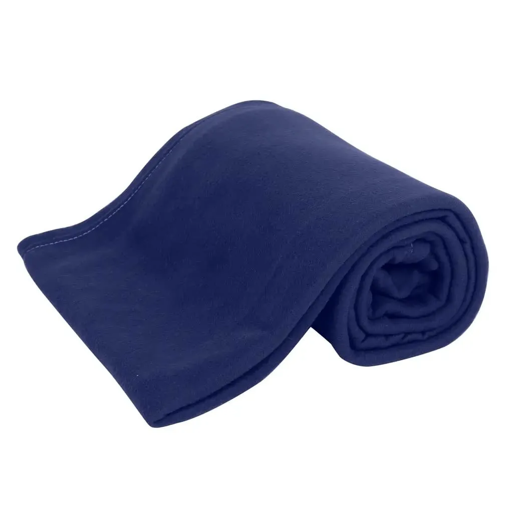 pepme Fleece Blanket Woolen, Single Bed, Solid Color, Blue, 55x90