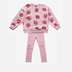 PETITE HAILEY PINK PRINT SWEATSHIRT & LEGGING SET