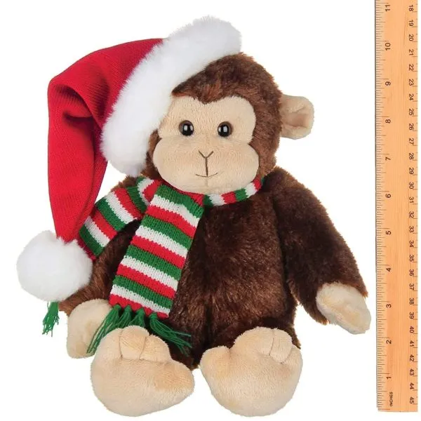 Plush Stuffed Christmas Monkey Nicky