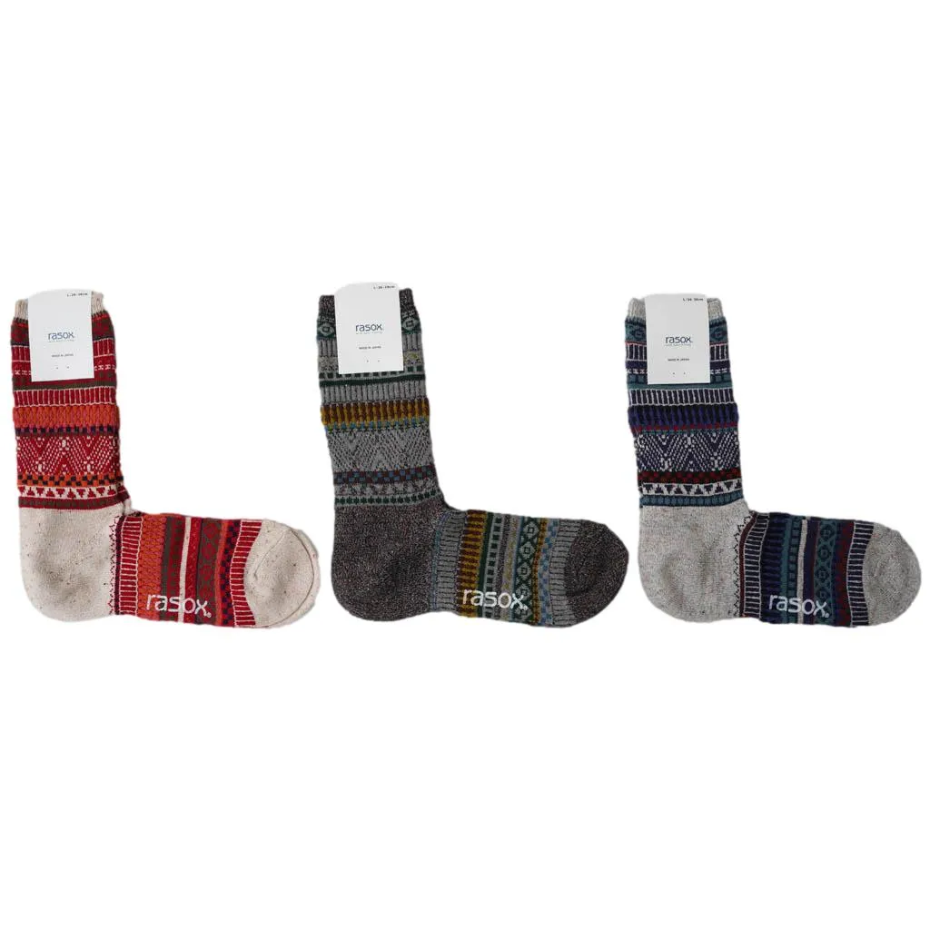 Rasox Fair Isle Crew Socks