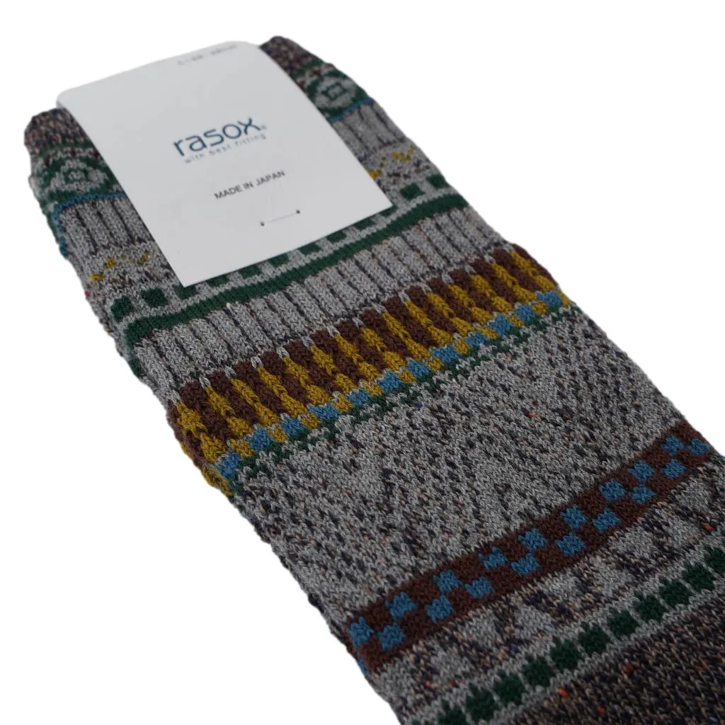 Rasox Fair Isle Crew Socks