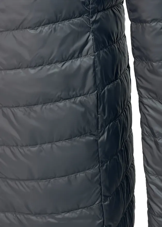 Reversible Black/ Snow Leopard Duck Down Puffer Coat