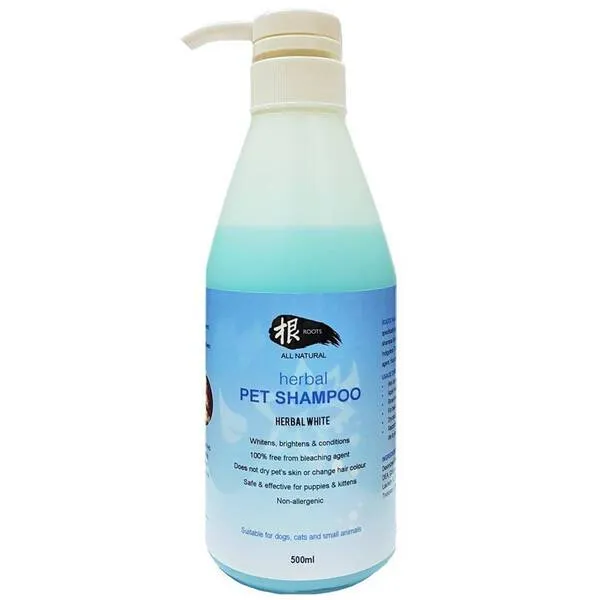 Roots Herbal Pet Shampoo Herbal White Pump 500ml