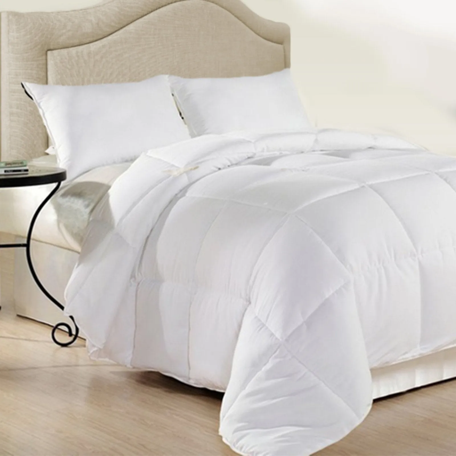 Royal Comfort 500GSM Plush Duck Feather Down Quilt Ultra Warm Soft - All Seasons Single White