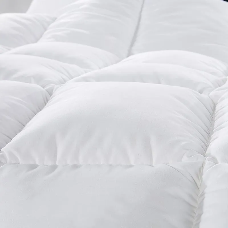 Royal Comfort Quilt 50% Duck Down 50% Duck Feather 233TC Cotton Pure Soft Duvet Single White