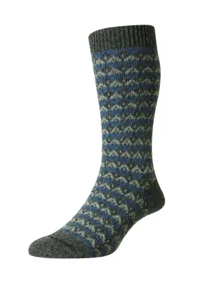 RYDAL | Scott Nichol Merino Wool Socks | Charcoal Fleck