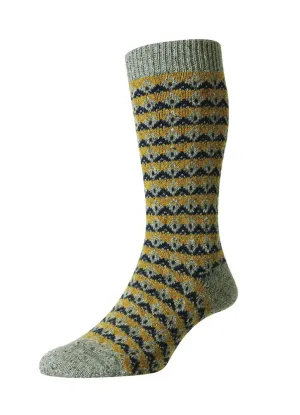 RYDAL | Scott Nichol Merino Wool Socks | Mid Grey Fleck