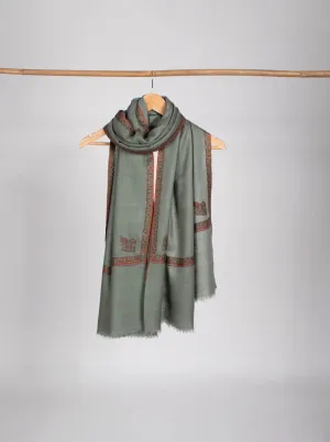 Sage Green Lightweight Cashmere Scarf - MENLO PARK