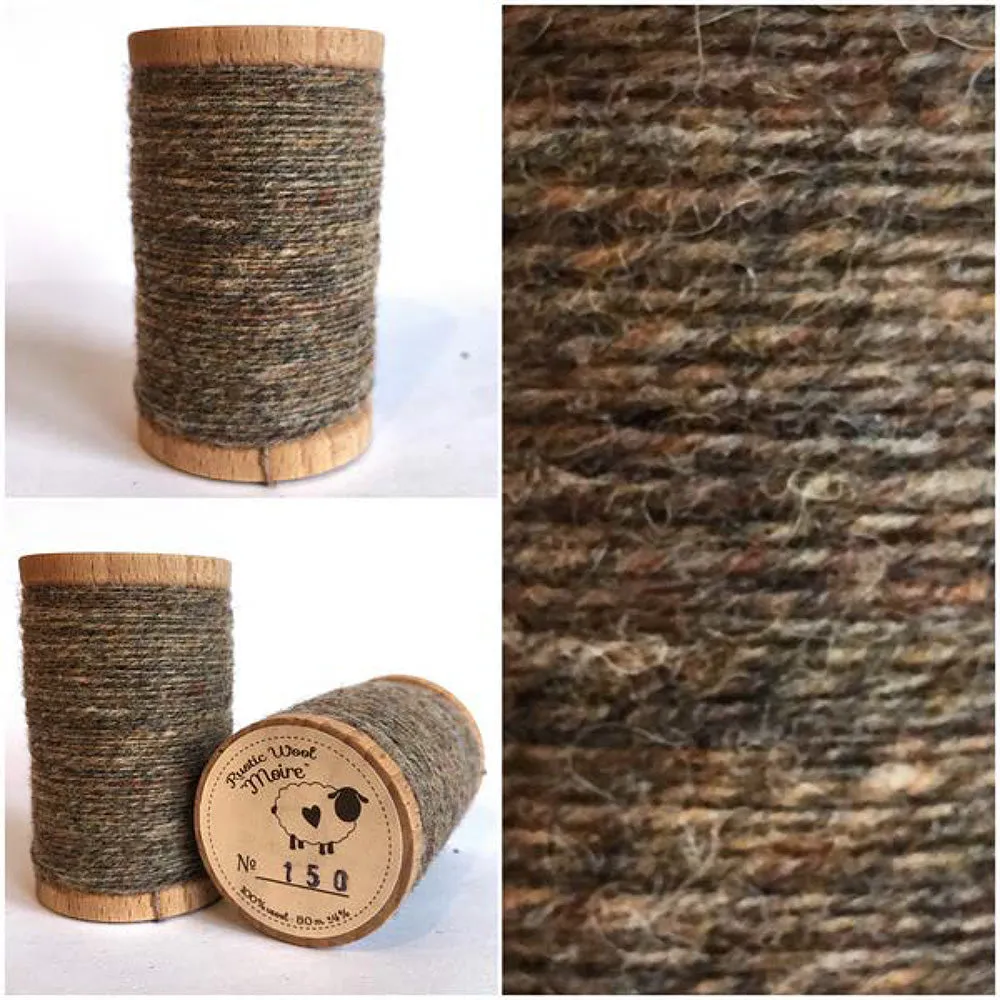 SAND DUNE Hand Dyed Fat EIGHTH Wool Fabric for Wool Applique and Rug Hooking