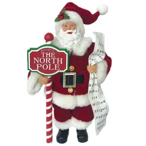 Santa Figurine At The North Pole