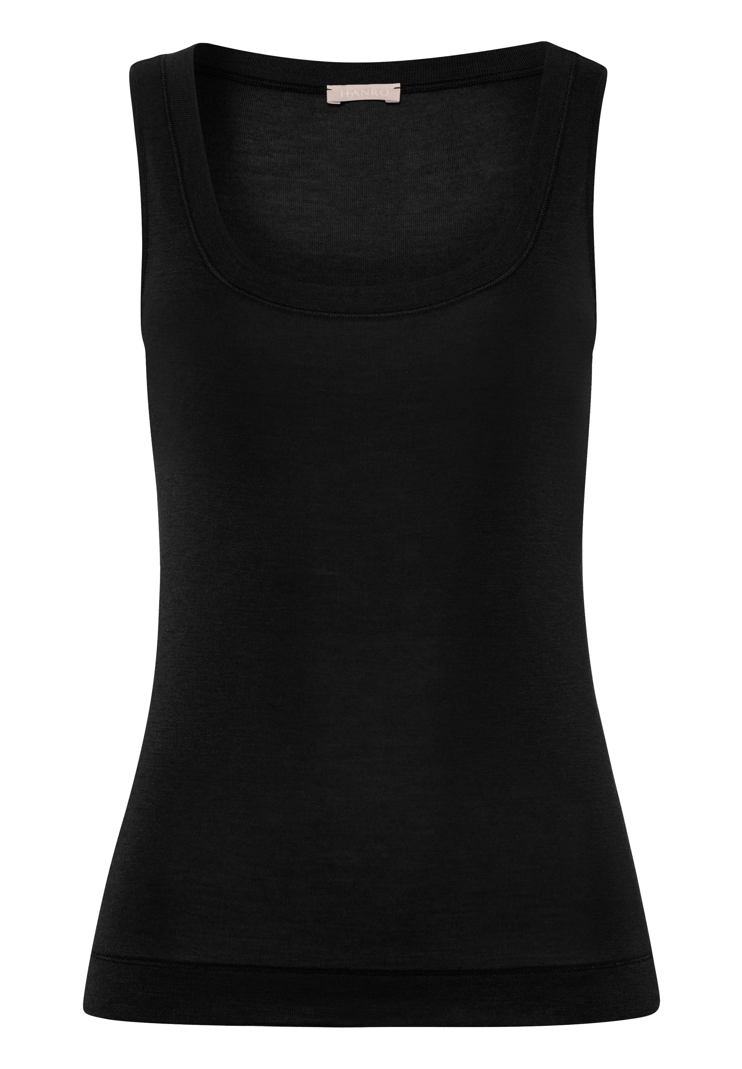 Silk/Cashmere Silk And Cashmere Scoop Neck Tank Top | Black 71653-019