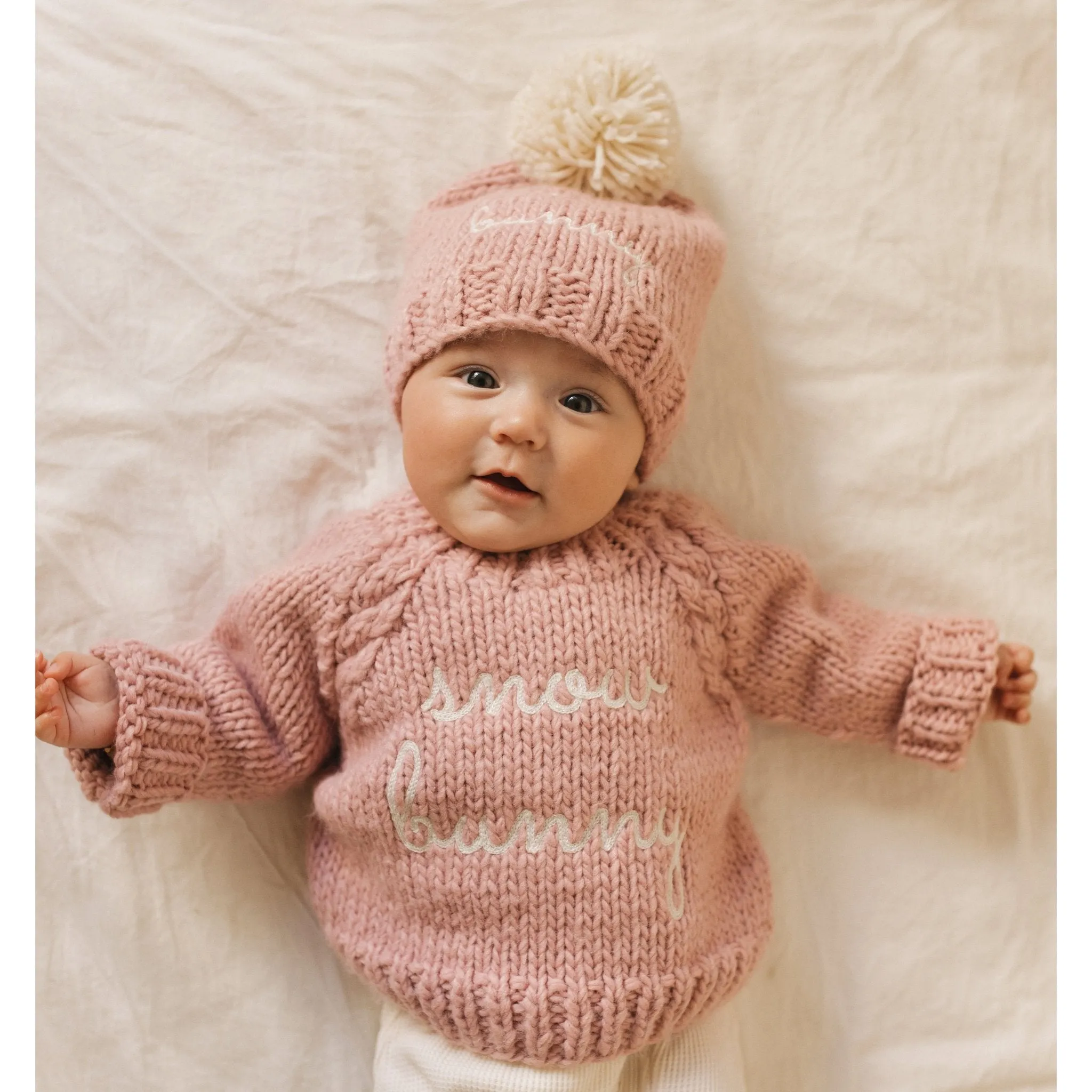 Snow Bunny Rosy Crew Neck Sweater for Baby & Toddler