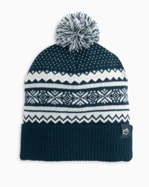 Southern Tide Fair Isle Beanie Hat - True Navy