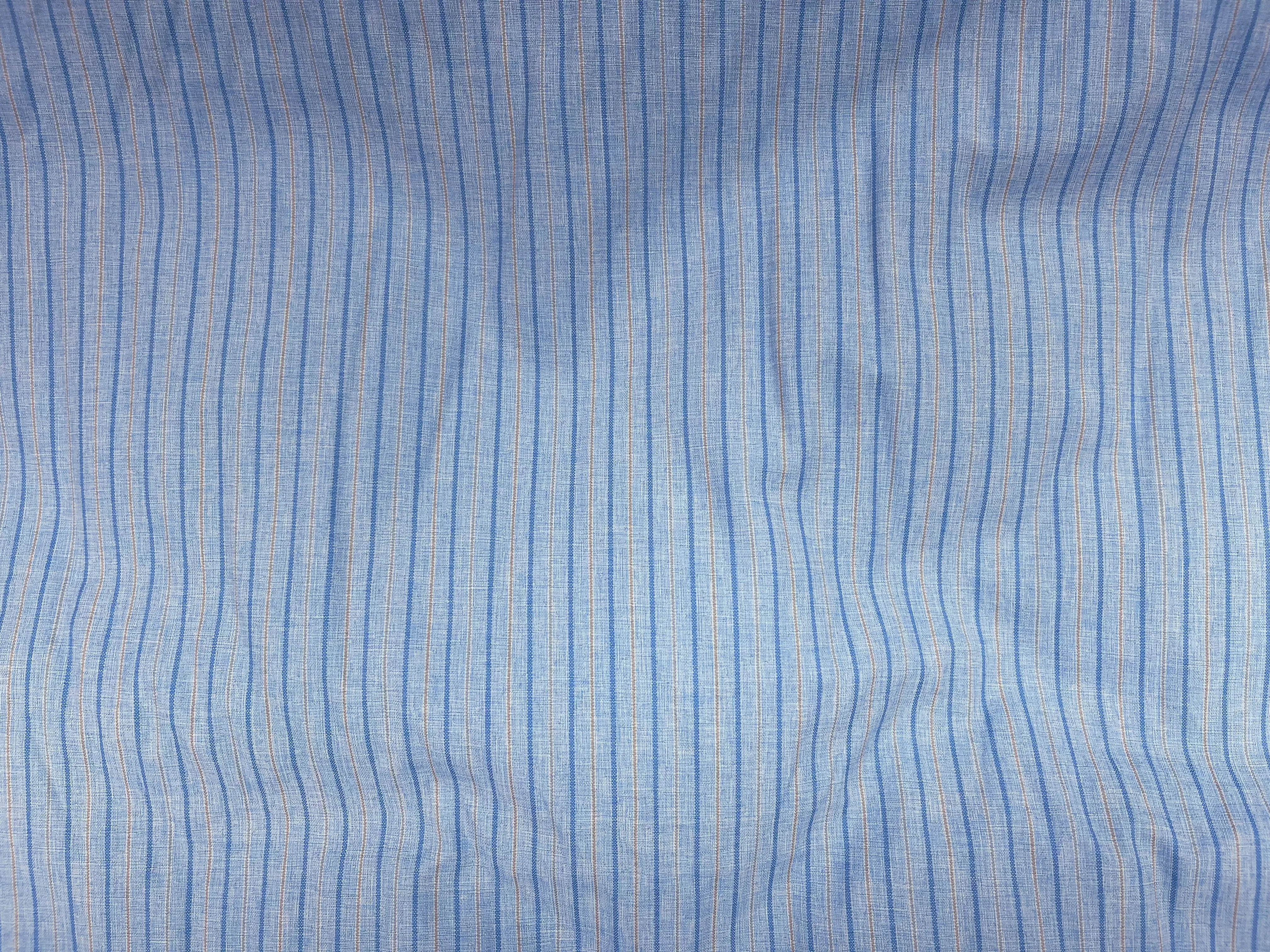 Striped Shirting Fabric - Dual Lines