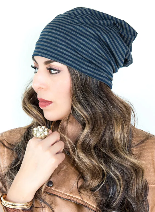 Striped Slouchy Beanie | 5 Colors