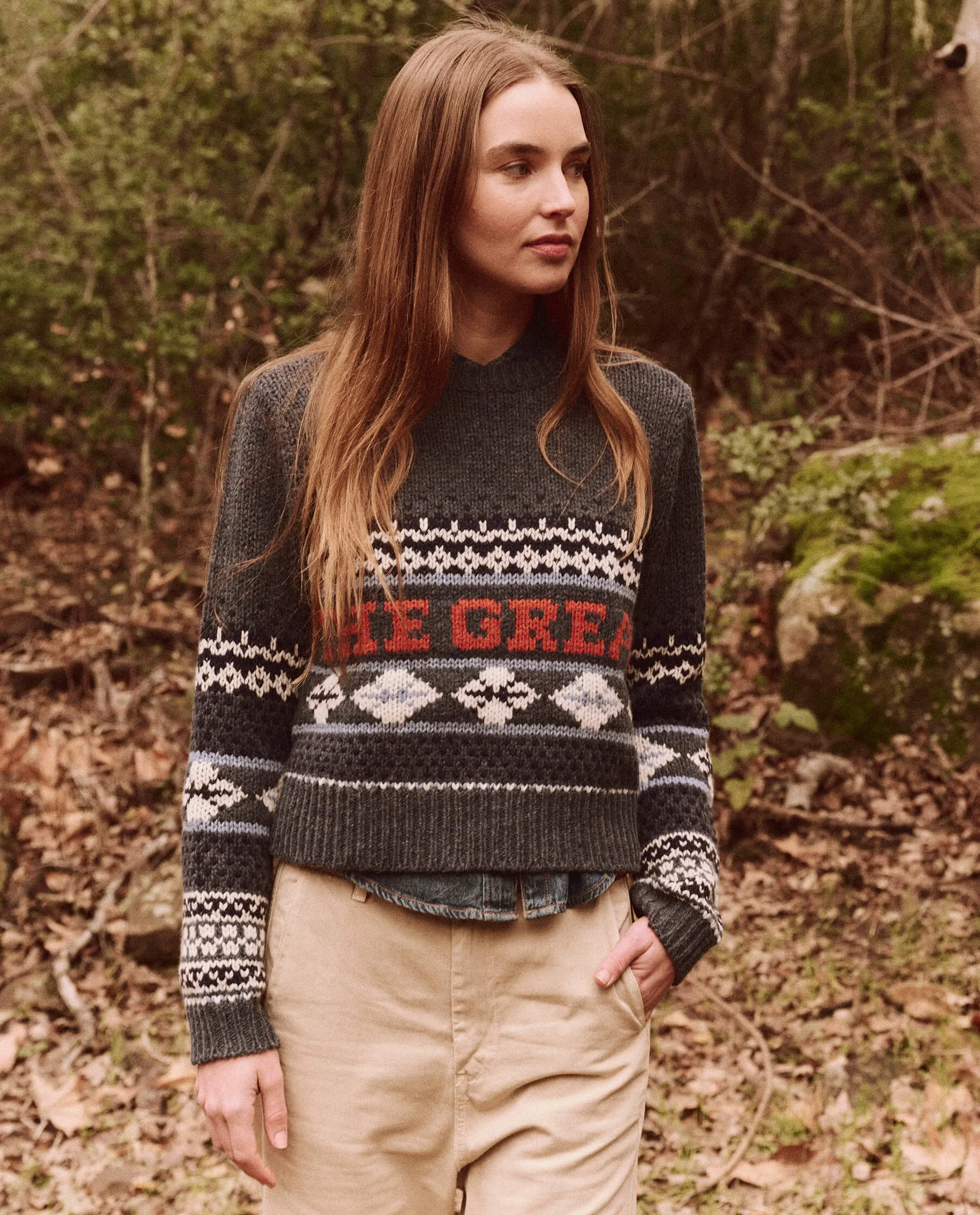 The Classic Crew Sweater. -- Deep Sky Fair Isle