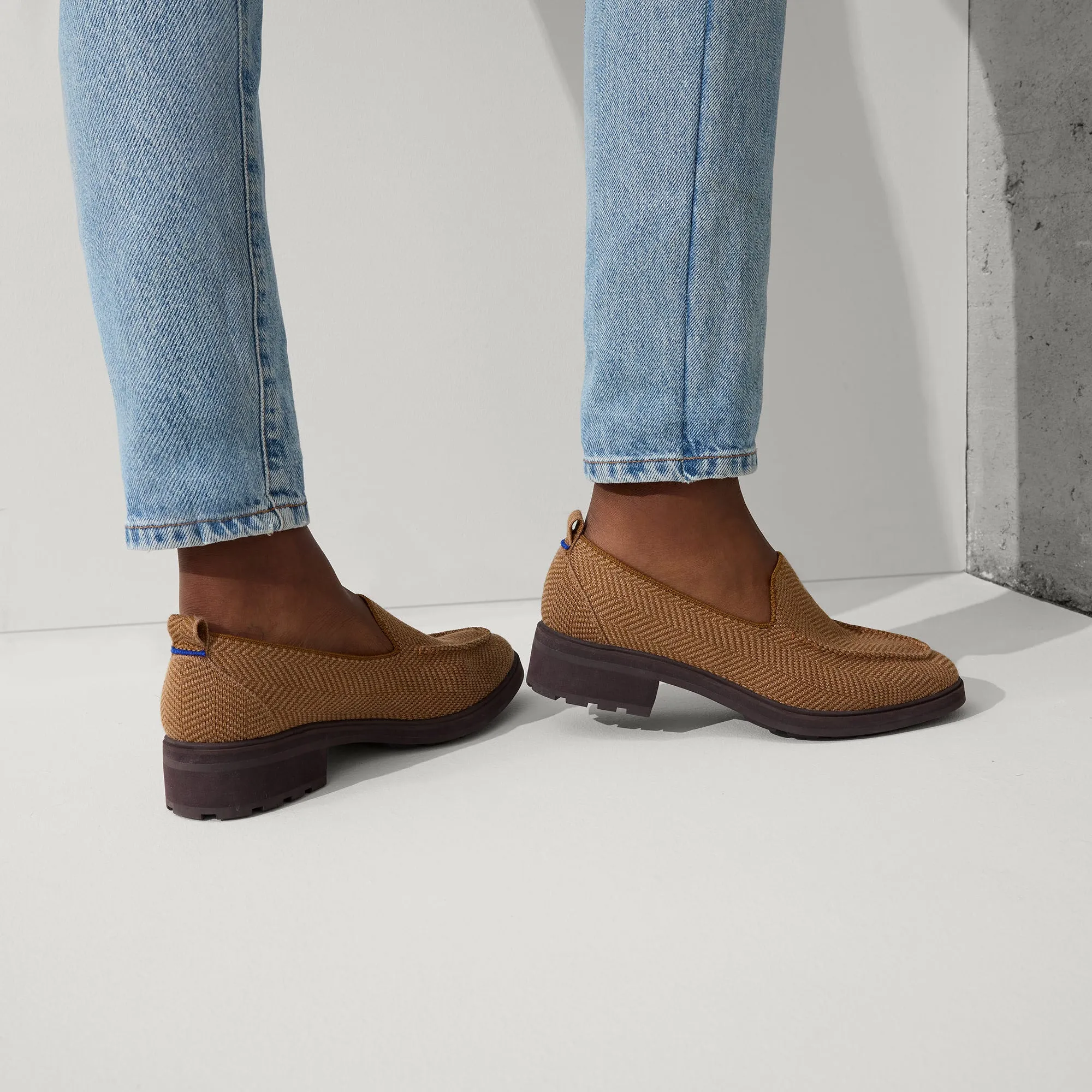 The Lug Loafer - Teak Herringbone