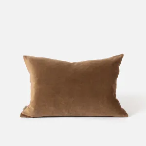 Velvet Cushion (Caper) - 60 x 40cm