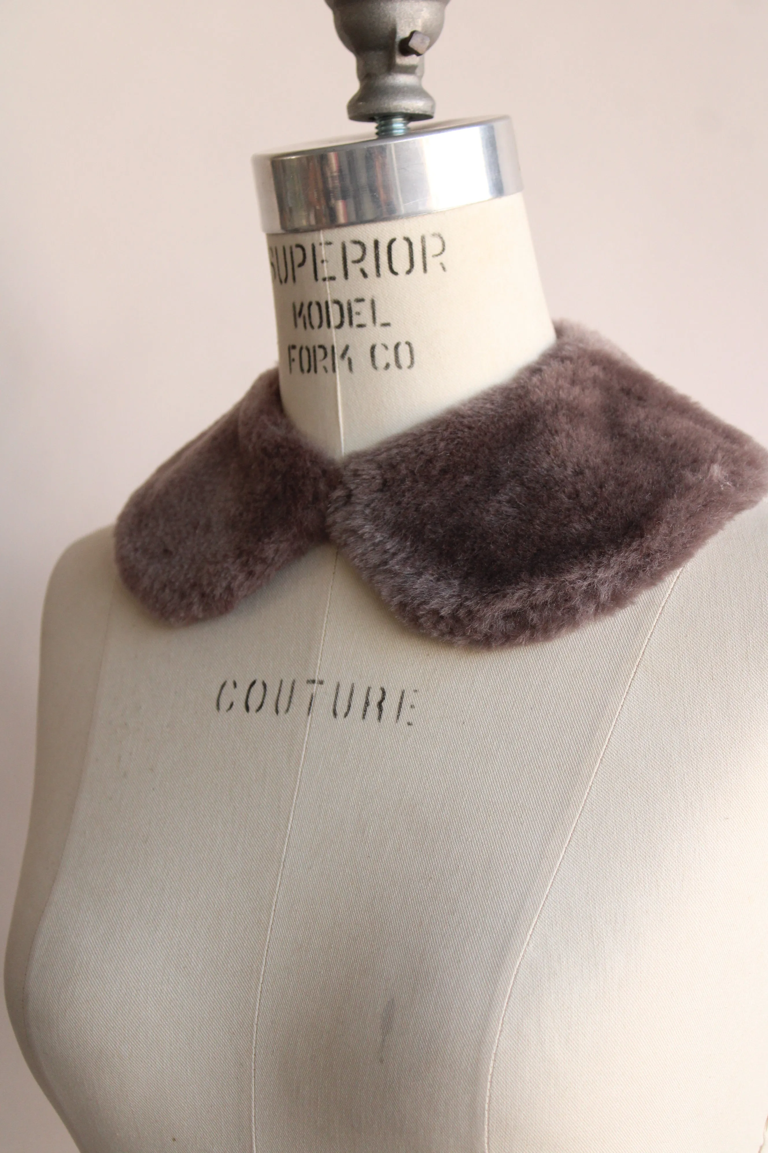 Vintage 1950s Faux Fur Collar