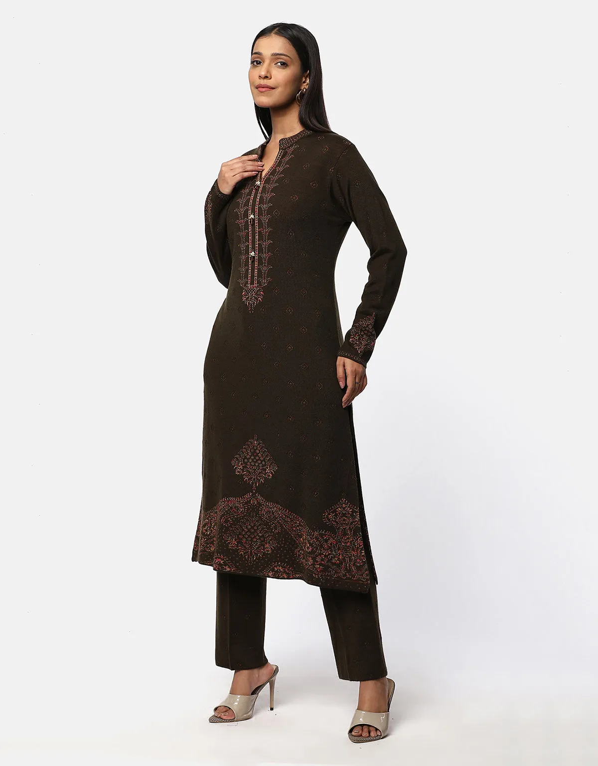 Winter Warm Designer Woolen Kurti For Women