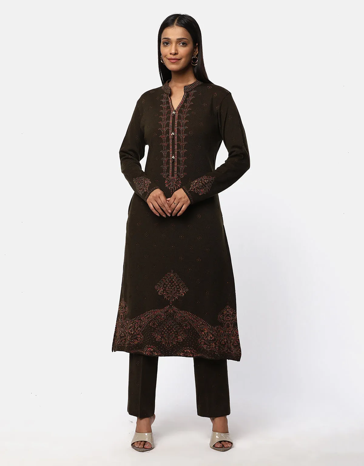 Winter Warm Designer Woolen Kurti For Women