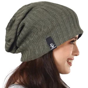 Women Knit Long Slouchy Beanie Hat B309