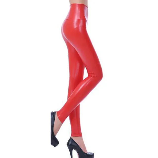 women leggings faux leather high quality slim leggings plus size High elasticity sexy pants leggins s-xl leather boots leggings